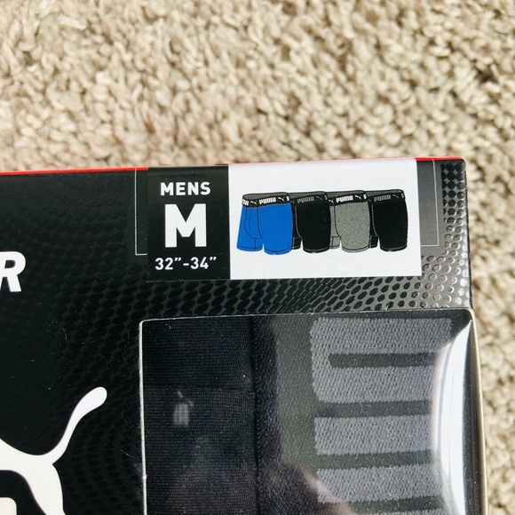 NWT Puma 4 Pack Premium Boxer Briefs Various Colors Size Medium & Large - Picture 3 of 7